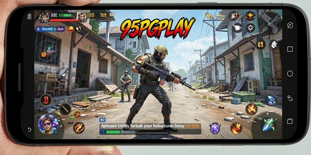 Tangkapan layar utama 95PGPLAY menunjukkan antarmuka aplikasi Utility yang bersih dan mudah digunakan.