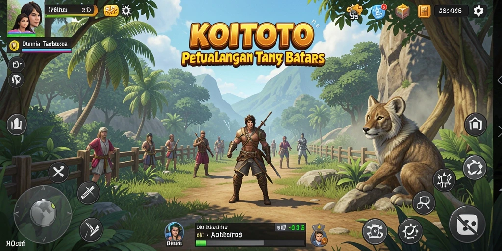Tangkapan layar mendebarkan dari gameplay eksplorasi dunia terbuka.
