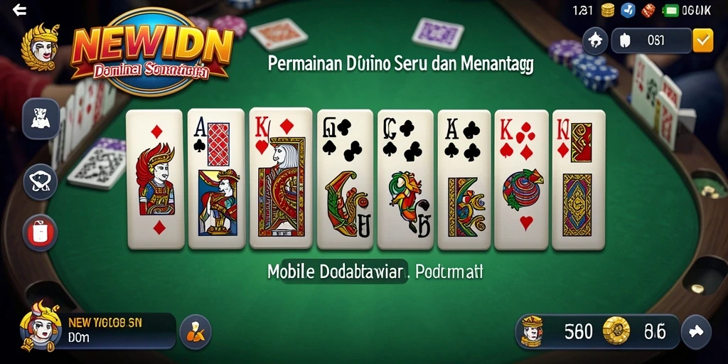 Tampilan gameplay seru di NEWIDN permainan Domino.