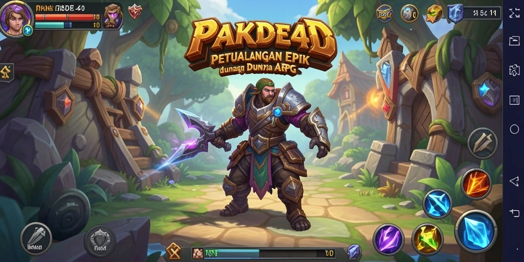 Tampilan gameplay seru di PAKDE4D dengan pertarungan epik.
