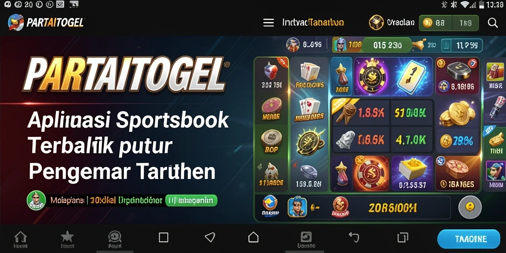 Screenshot utama PARTAITOGEL menampilkan gameplay taruhan olahraga yang menarik.