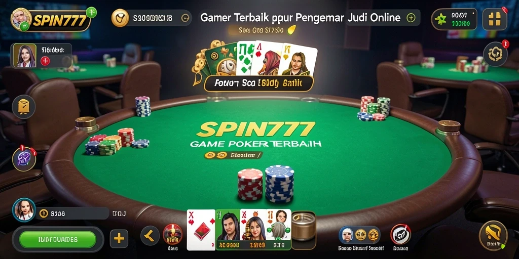 Tampilan gameplay SPIN777 yang mendebarkan dengan suasana Poker.