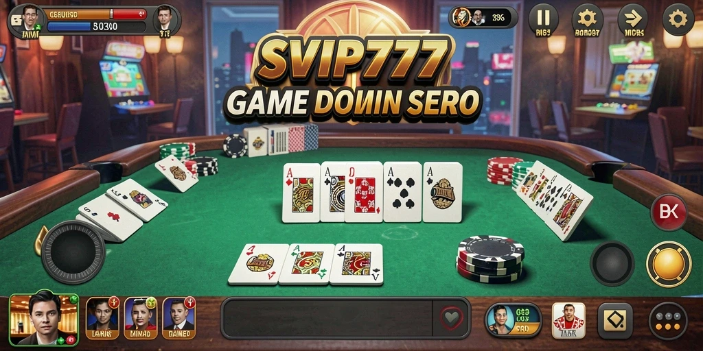 Tampilan gameplay domino yang seru dan interaktif.